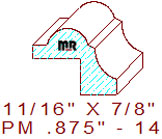 Panel Mould 7/8" - 14 Panel Mould 7/8" - 14