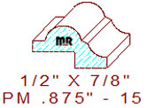 Panel Mould 7/8" - 15 Panel Mould 7/8" - 15