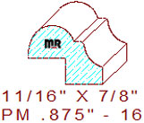 Panel Mould 7/8" - 16 Panel Mould 7/8" - 16