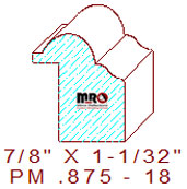 Panel Mould 7/8" - 18 Panel Mould 7/8" - 18