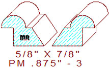Panel Mould 7/8" - 3 Panel Mould 7/8" - 3