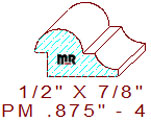 Panel Mould 7/8" - 4 Panel Mould 7/8" - 4