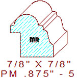 Panel Mould 7/8" - 5