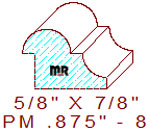 Panel Mould 7/8" - 8 Panel Mould 7/8" - 8
