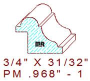 Panel Moulding 31/32" - 1 Panel Moulding 31/32" - 1