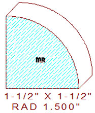 1-1/2" Quarter Round Moulding 1-1/2" Quarter Round Moulding