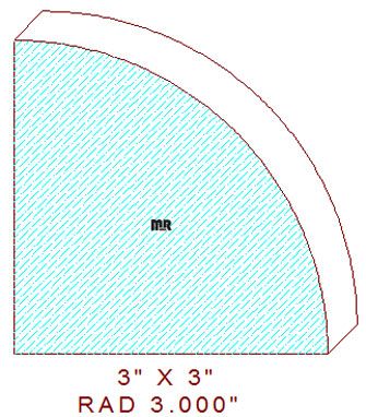 3" Quarter Round Moulding 