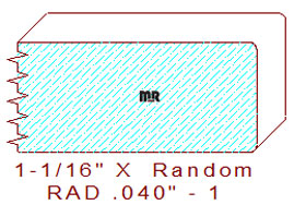 3/64" Radius Edge Moulding - 1