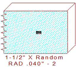 3/64" Radius Edge Moulding - 2 3/64" Radius Edge Moulding - 2