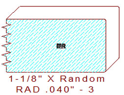 3/64" Radius Edge Moulding - 3