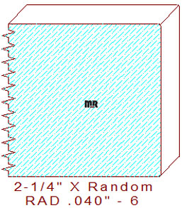 3/64" Radius Edge Moulding - 6 3/64" Radius Edge Moulding - 6