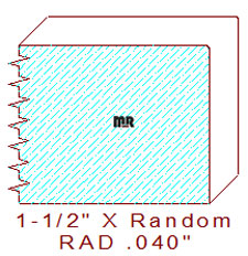 3/64" Radius Edge Moulding 3/64" Radius Edge Moulding