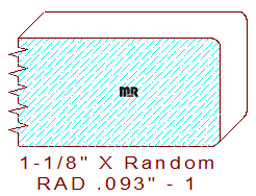 3/32" Radius Edge - 1 3/32" Radius Edge - 1