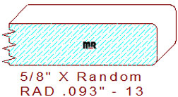 3/32" Radius Edge Moulding - 13 3/32" Radius Edge Moulding - 13