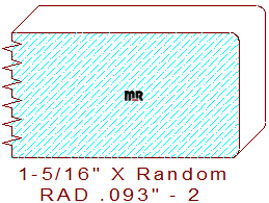 3/32" Radius Edge Moulding - 2 3/32" Radius Edge Moulding - 2
