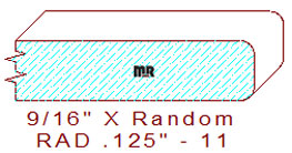 1/8" Radius Edge - 11 1/8" Radius Edge - 11