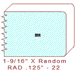 1/8" Radius Edge - 22 1/8" Radius Edge - 22