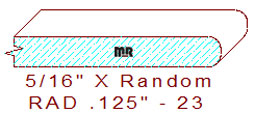 1/8" Radius Edge - 23 1/8" Radius Edge - 23