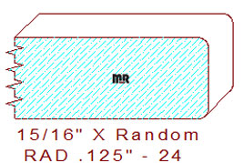 1/8" Radius Edge - 24 1/8" Radius Edge - 24