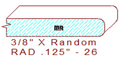 1/8" Radius Edge - 26 1/8" Radius Edge - 26