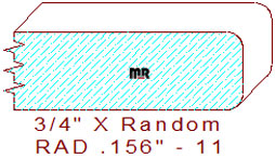 5/32" Radius Edge - 11 5/32" Radius Edge - 11