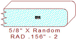 5/32" Radius Edge - 2 5/32" Radius Edge - 2