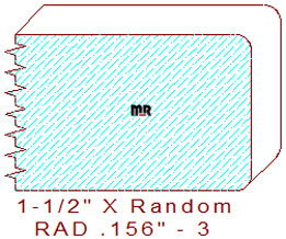 5/32" Radius Edge - 3 5/32" Radius Edge - 3