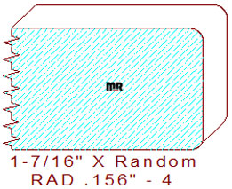 5/32" Radius Edge - 4 5/32" Radius Edge - 4