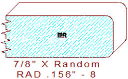 5/32" Radius Edge - 8 5/32" Radius Edge - 8