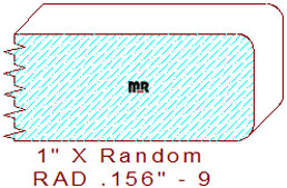 5/32" Radius Edge - 9 5/32" Radius Edge - 9