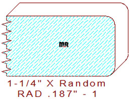 3/16" Radius Edge Moulding - 1