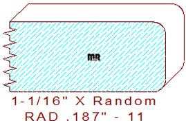 3/16" Radius Edge Moulding - 11