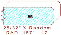 3/16" Radius Edge Moulding - 12
