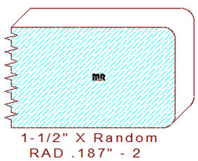 3/16" Radius Edge Moulding - 2 3/16" Radius Edge Moulding - 2