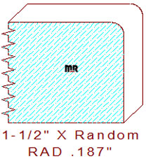 3/16" Radius Edge Moulding 3/16" Radius Edge Moulding