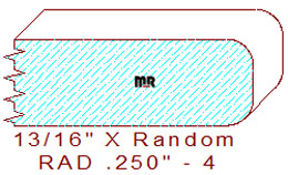 1/4" Radius Edge Moulding - 4