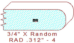 5/16" Radius Edge - 4 5/16" Radius Edge - 4