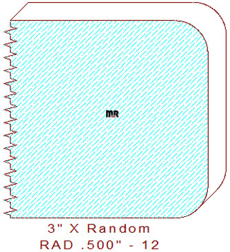 1/2" Radius Edge Moulding - 12 1/2" Radius Edge Moulding - 12