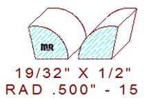 1/2" Quarter Round Moulding - 15