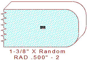 1/2" Radius Edge Moulding - 2 1/2" Radius Edge Moulding - 2