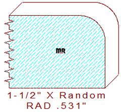 17/32" Radius Edge Moulding 17/32" Radius Edge Moulding