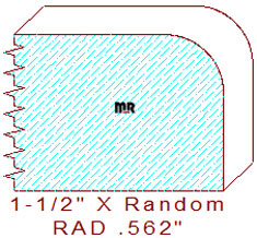 9/16" Radius Edge Moulding 