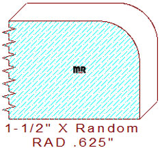 5/8" Radius Edge Moulding 5/8" Radius Edge Moulding