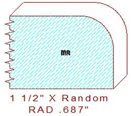 11/16" Radius Edge Moulding 11/16" Radius Edge Moulding
