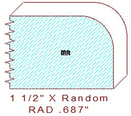 11/16" Radius Edge Moulding