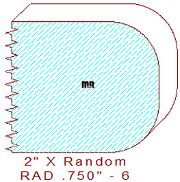 3/4" Radius Edge Moulding - 6