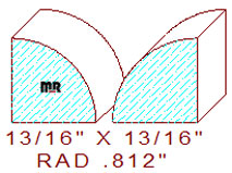 13/16" Quarter Round Moulding 