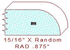 7/8" Radius Edge Moulding 7/8" Radius Edge Moulding