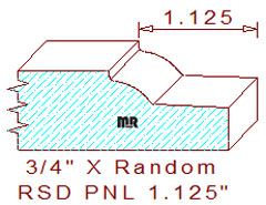 Raised Panel Moulding 1-1/8" Raised Panel Moulding 1-1/8"