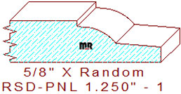 Raised Panel Moulding 1-1/4" - 1 Raised Panel Moulding 1-1/4" - 1